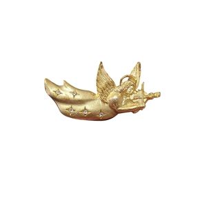 Vintage musical angel pin made in the USA